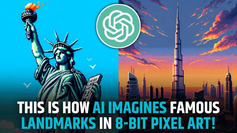 AI Reimagines Famous Landmarks in 8-Bit Pixel Art