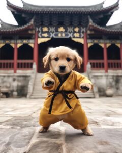 Ai Generated Dogs As Kung Fu Masters