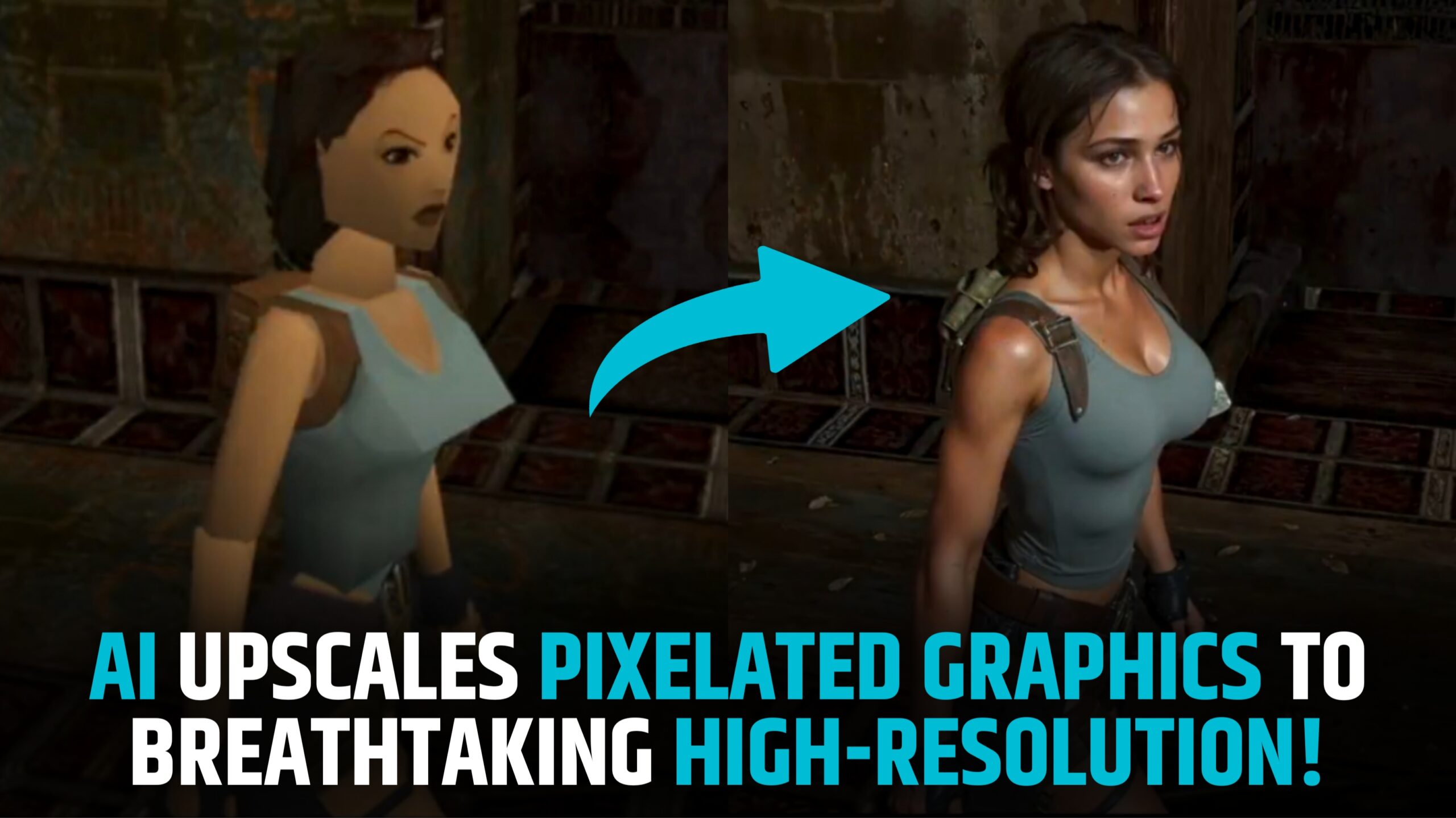 AI Upscales Pixelated Game Graphics to Breathtaking High-Resolution