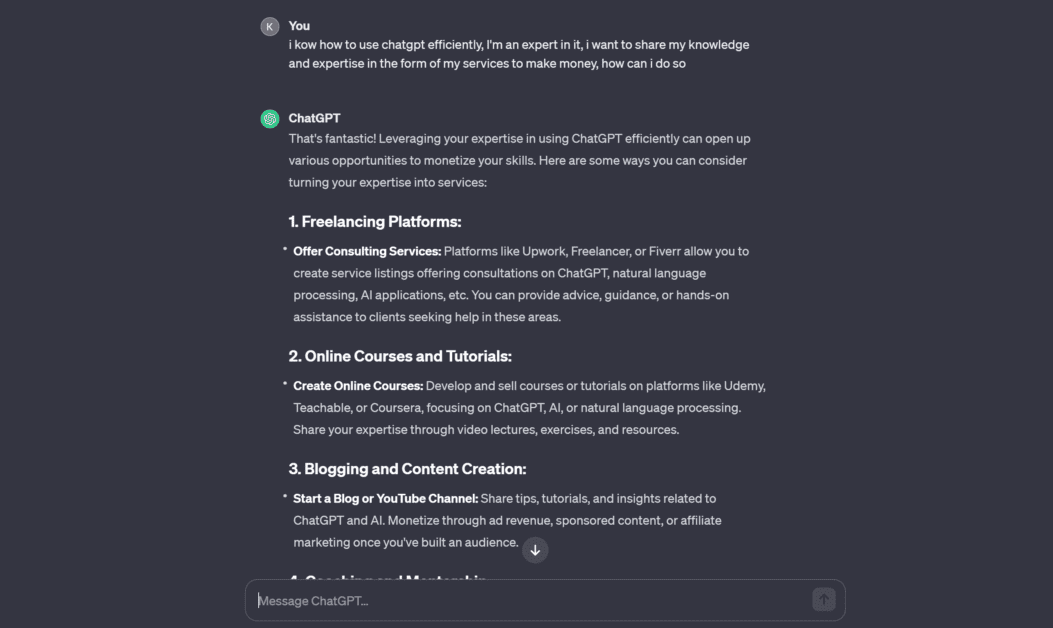 7 Ways To Make Money Online With ChatGPT