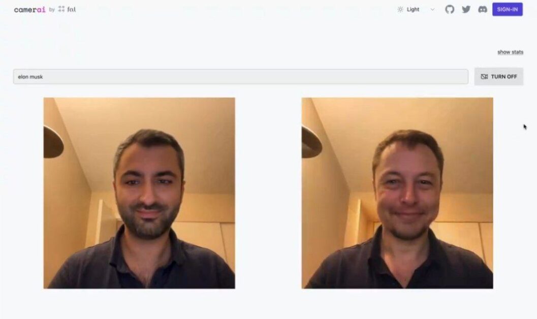 Man Turned Into Elon Musk In Real Time Using AI