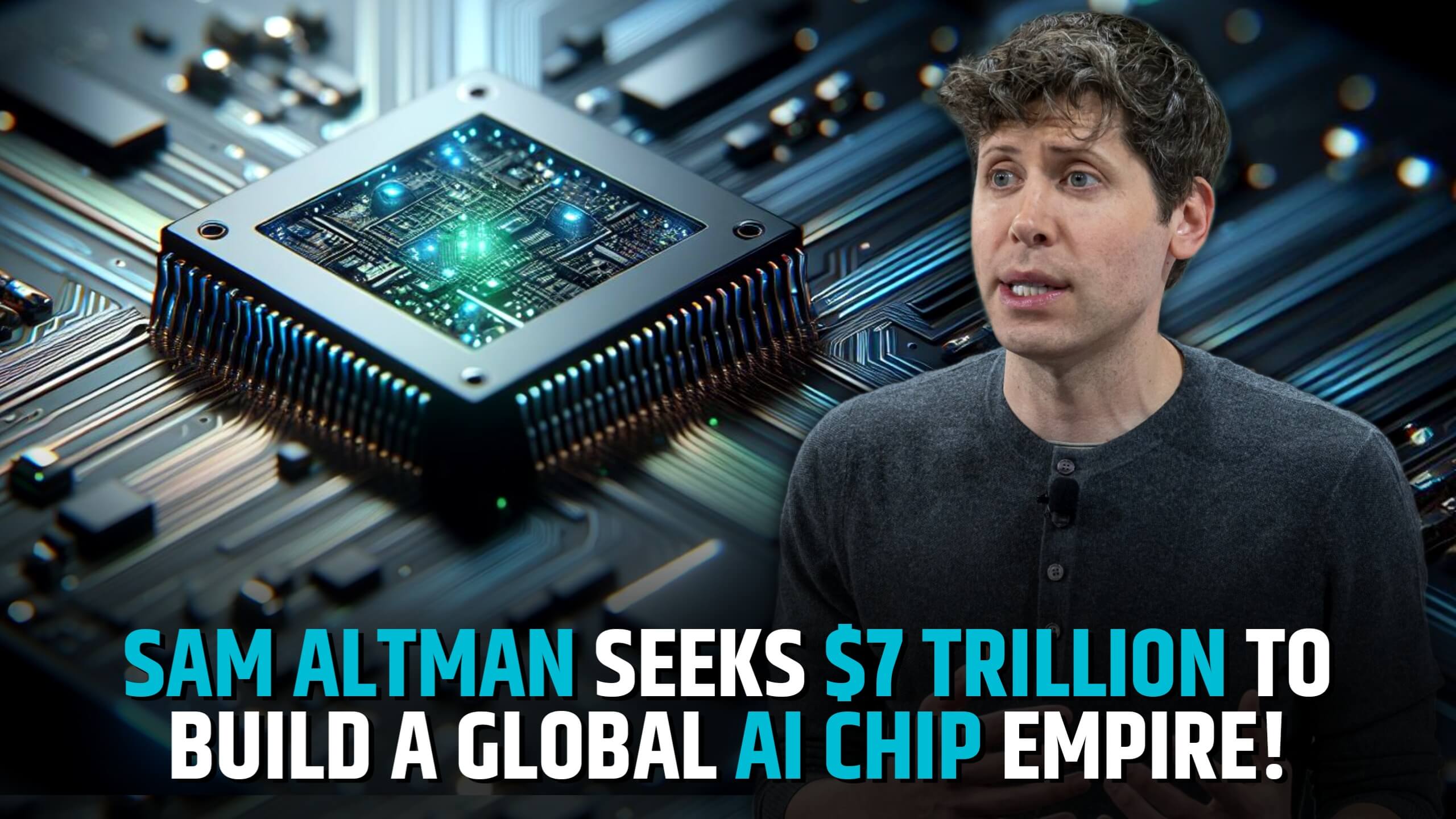 Sam Altman Seeks $7 Trillion To Build A Global AI Chip Empire